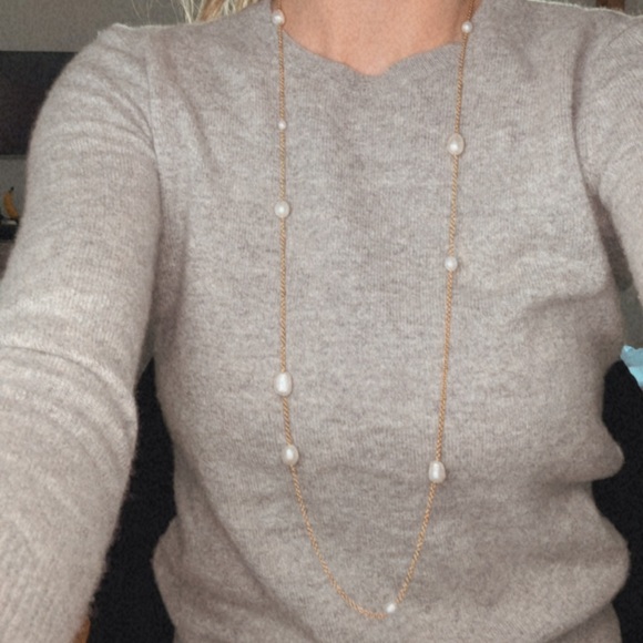 Tiffany & Co. 18k Gold Elsa Peretti® Pearls by the Yard Sprinkle Necklace 36" - Picture 3 of 6